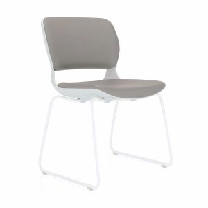 Ace Meeting Chair on White Cantilever Frame