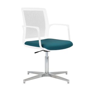 Infinity Mesh Chair White - 4 Star Glides