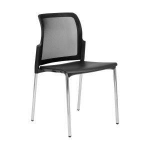Leola Meeting Mesh Back Chair on 4 Legged Frame