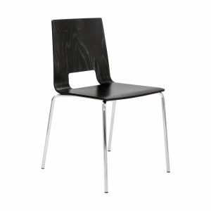 Multiply 4 Legged Wooden Shell Chair with Open Back