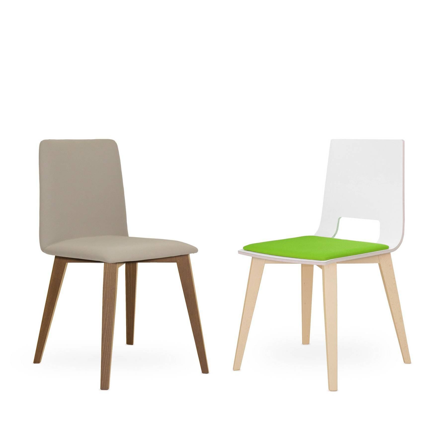 Multiply Wooden Shell Chair on Wooden Legs Fully Upholstered - Image 2