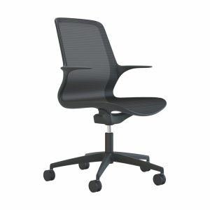 Tempo - Black Mesh Black Shell Chair