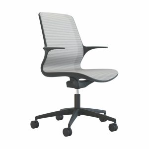 Tempo - White Mesh Black Shell Chair