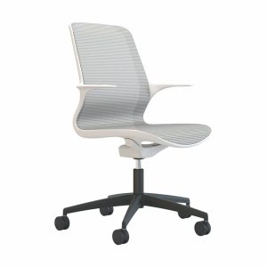 Tempo - White Mesh White Shell Chair