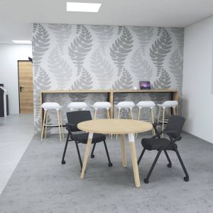 Arches Dialogue Round & Barrel Meeting Tables