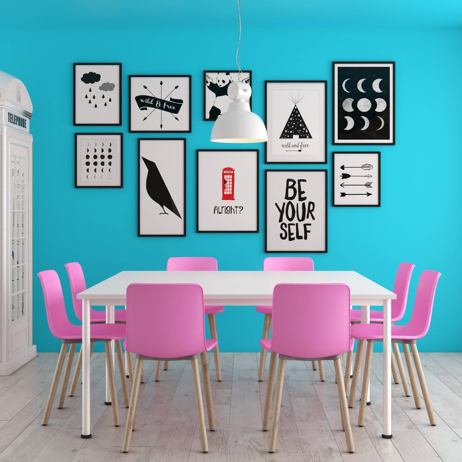 Elite Rectangular Training Tables with Circular legs - Image 2