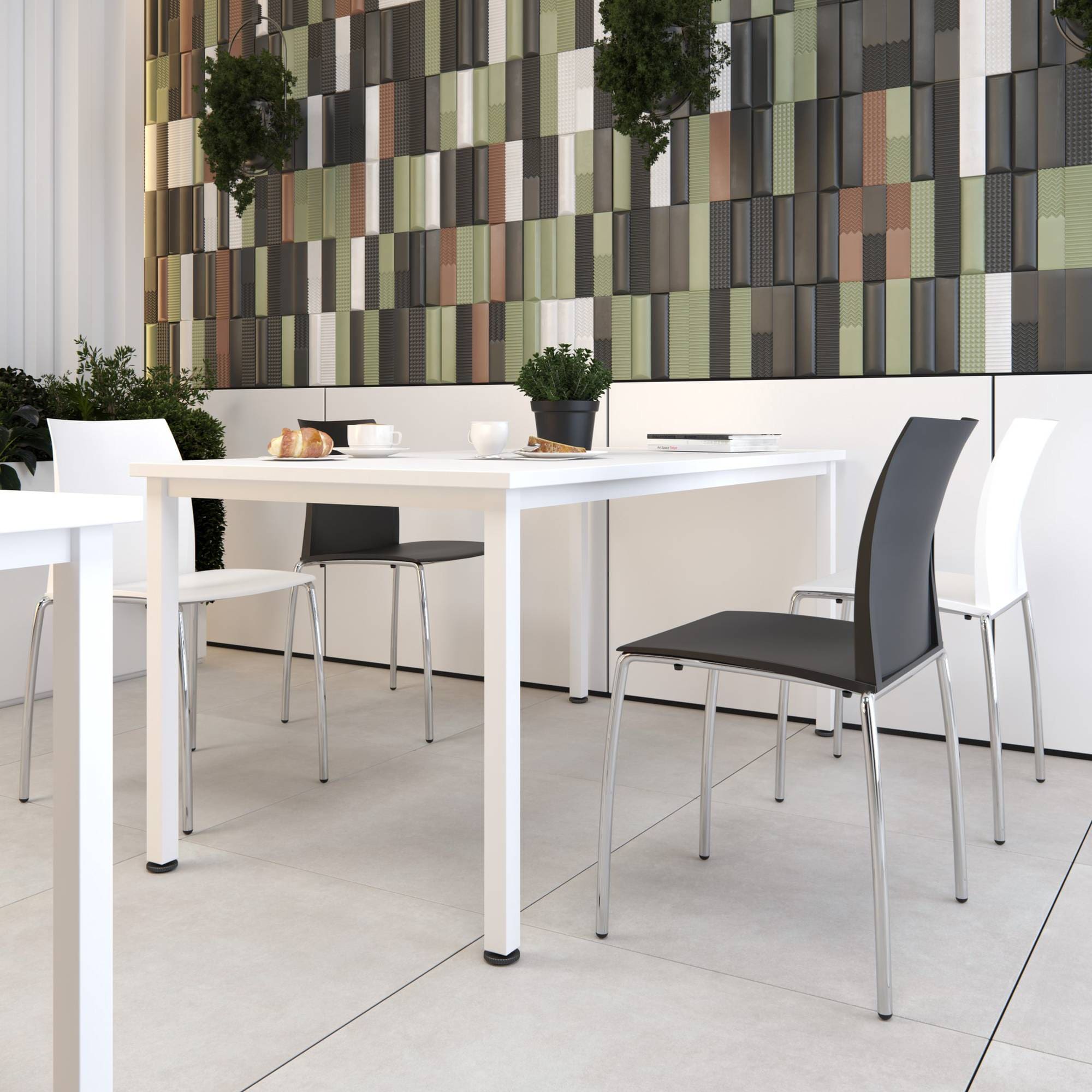 Elite Rectangular Training Tables with Square legs - Image 2