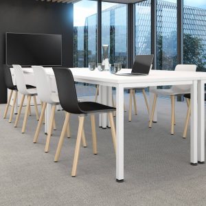 Elite Rectangular Training Tables with Square legs