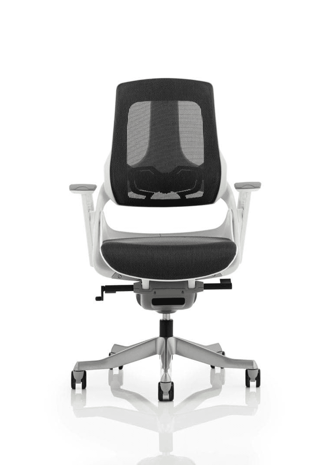 Zure High Back White Shell Executive Office Chair with Arms - Image 20