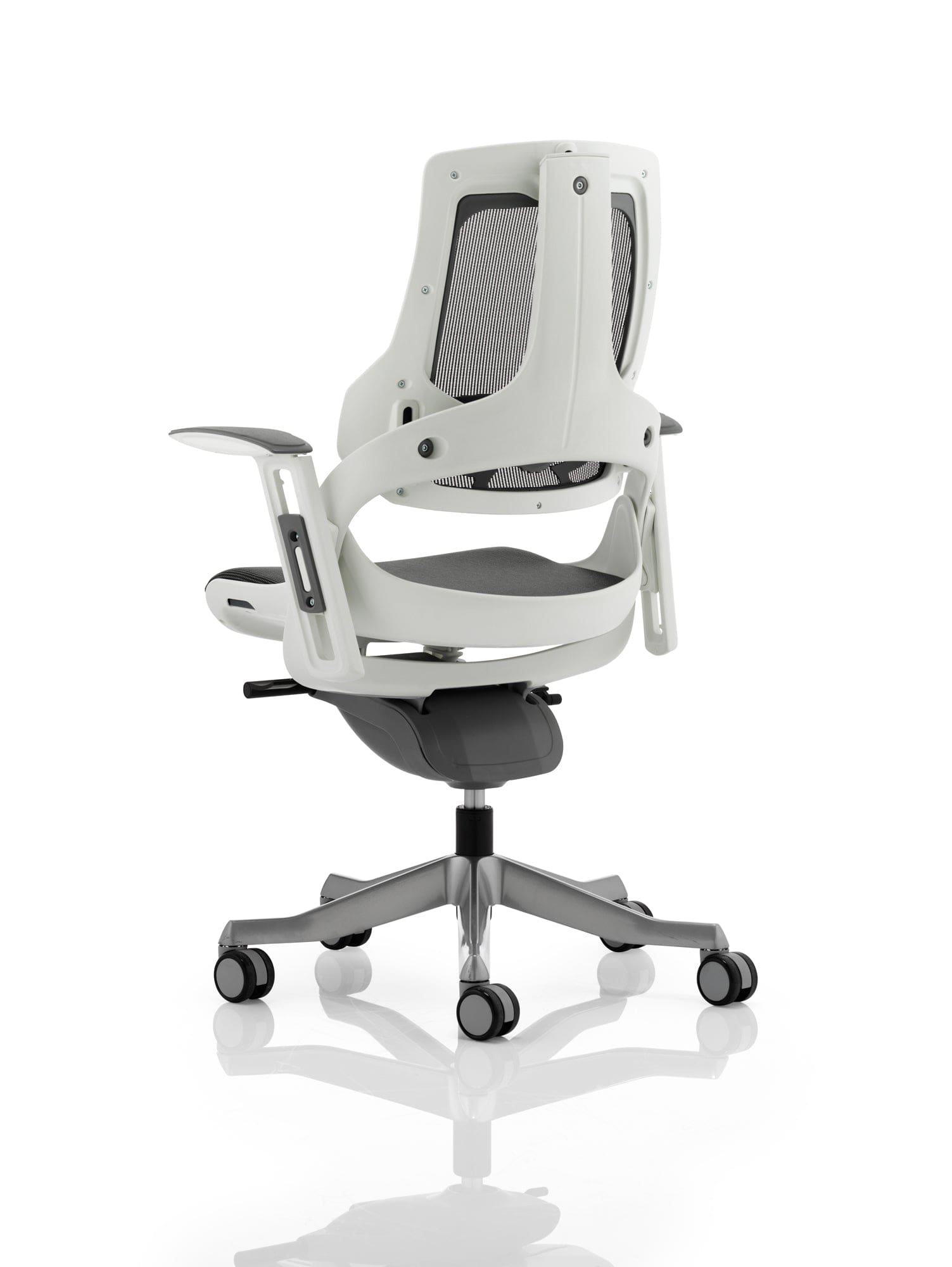 Zure High Back White Shell Executive Office Chair with Arms - Image 52