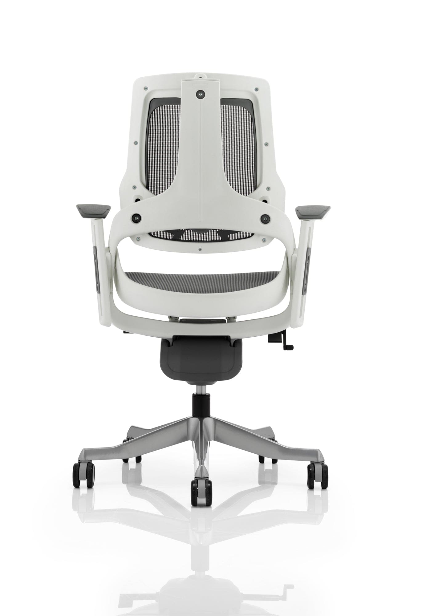 Zure High Back White Shell Executive Office Chair with Arms - Image 19