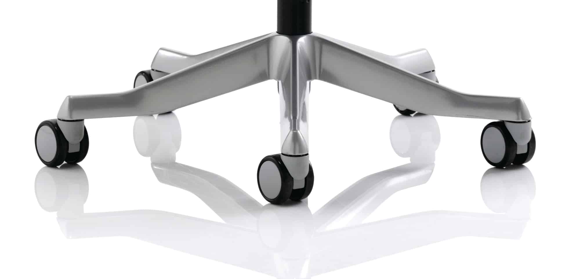 Zure High Back White Shell Executive Office Chair with Arms - Image 37