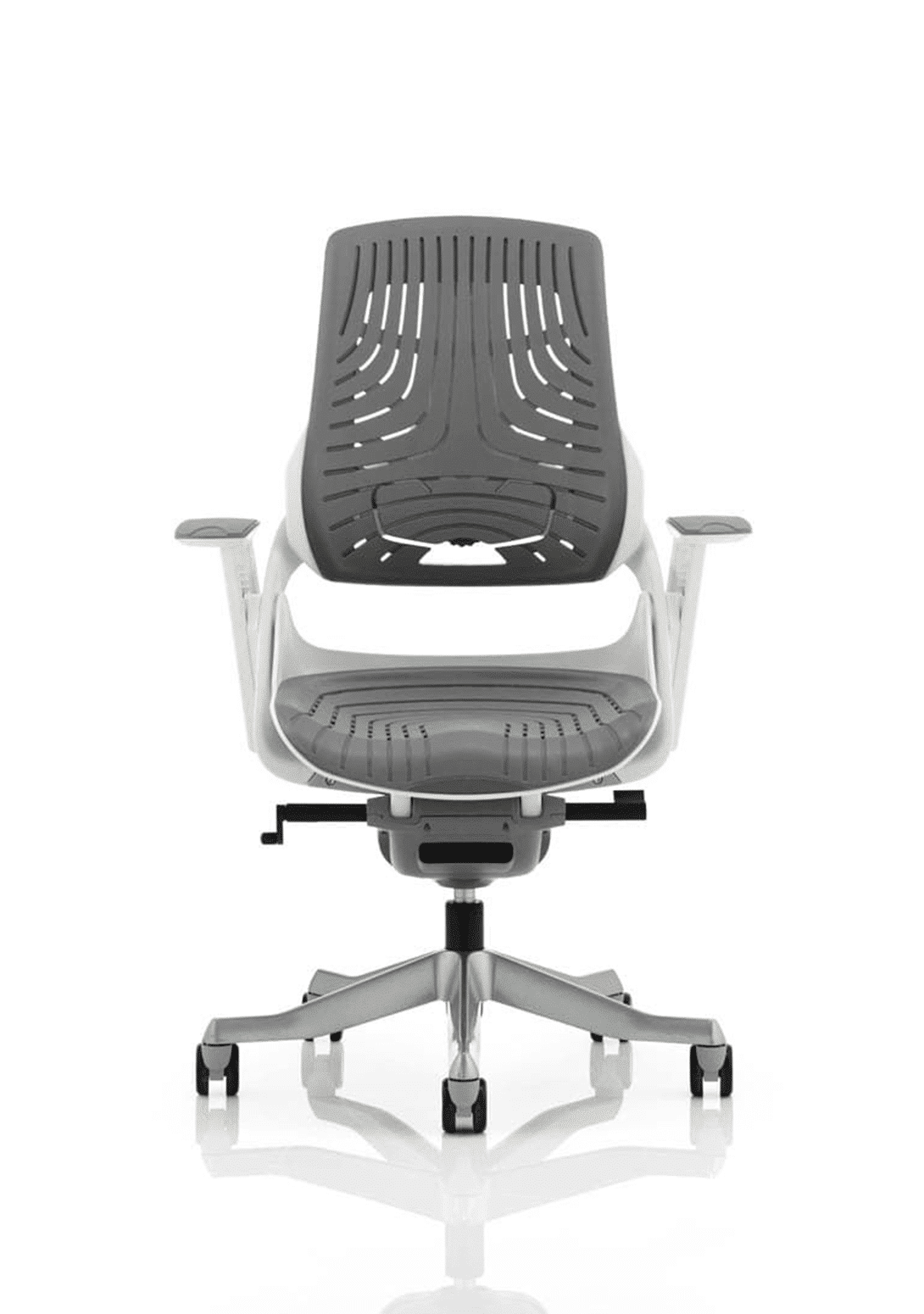 Zure High Back White Shell Executive Office Chair with Arms - Image 22