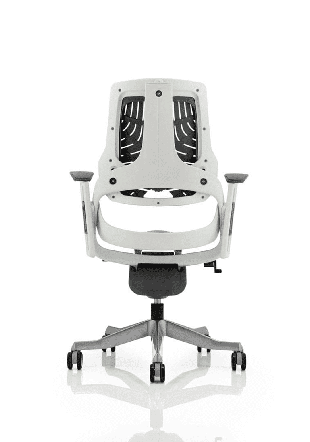 Zure High Back White Shell Executive Office Chair with Arms - Image 23