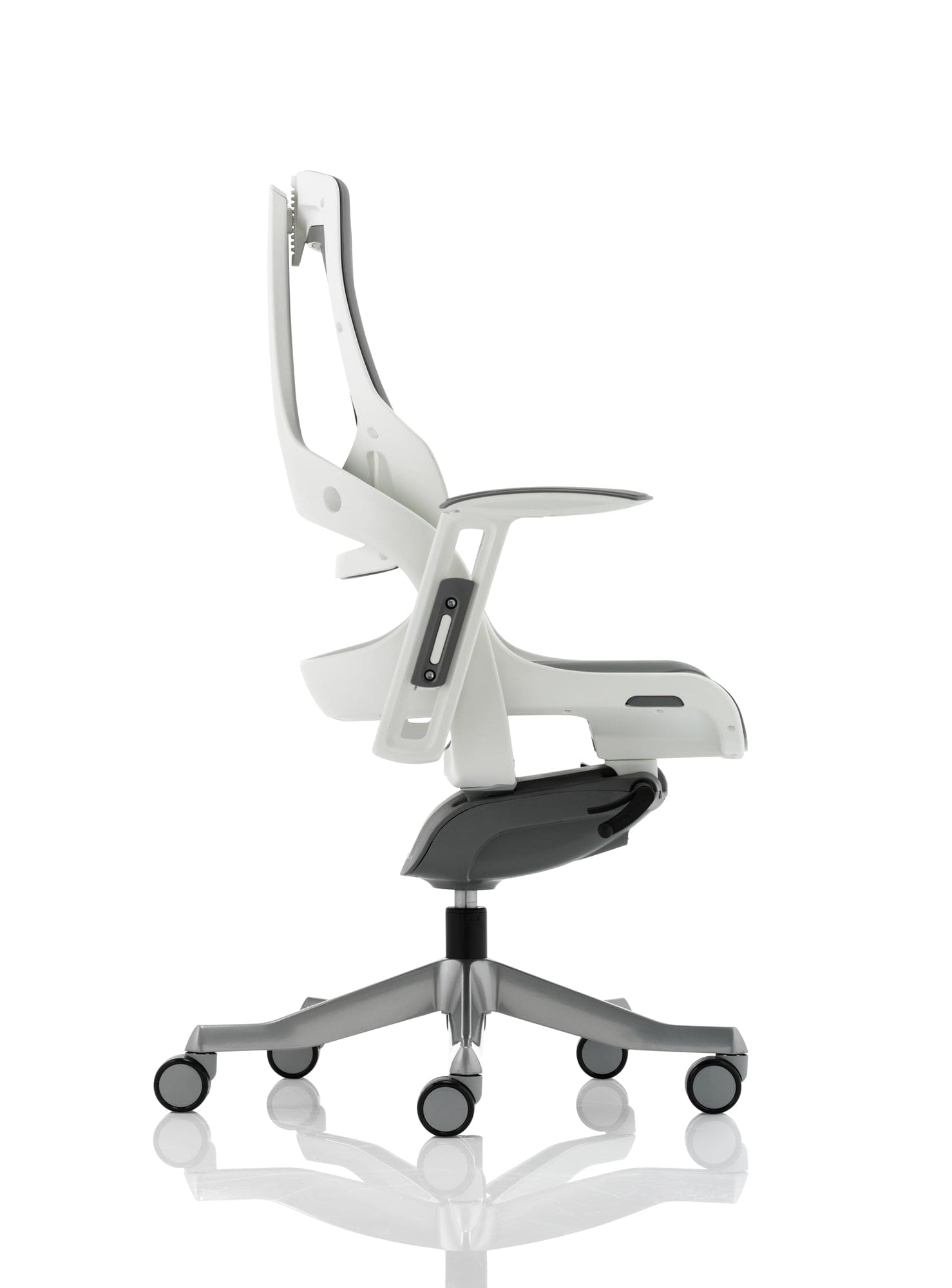Zure High Back White Shell Executive Office Chair with Arms - Image 26