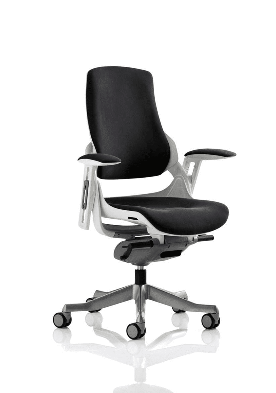 Zure High Back White Shell Executive Office Chair with Arms - Image 27