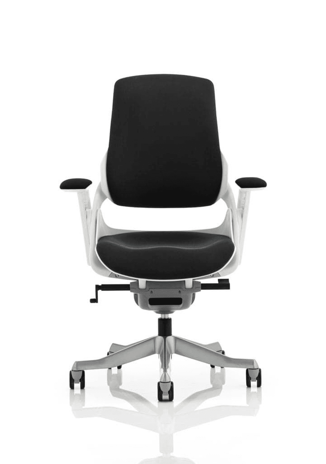 Zure High Back White Shell Executive Office Chair with Arms - Image 28