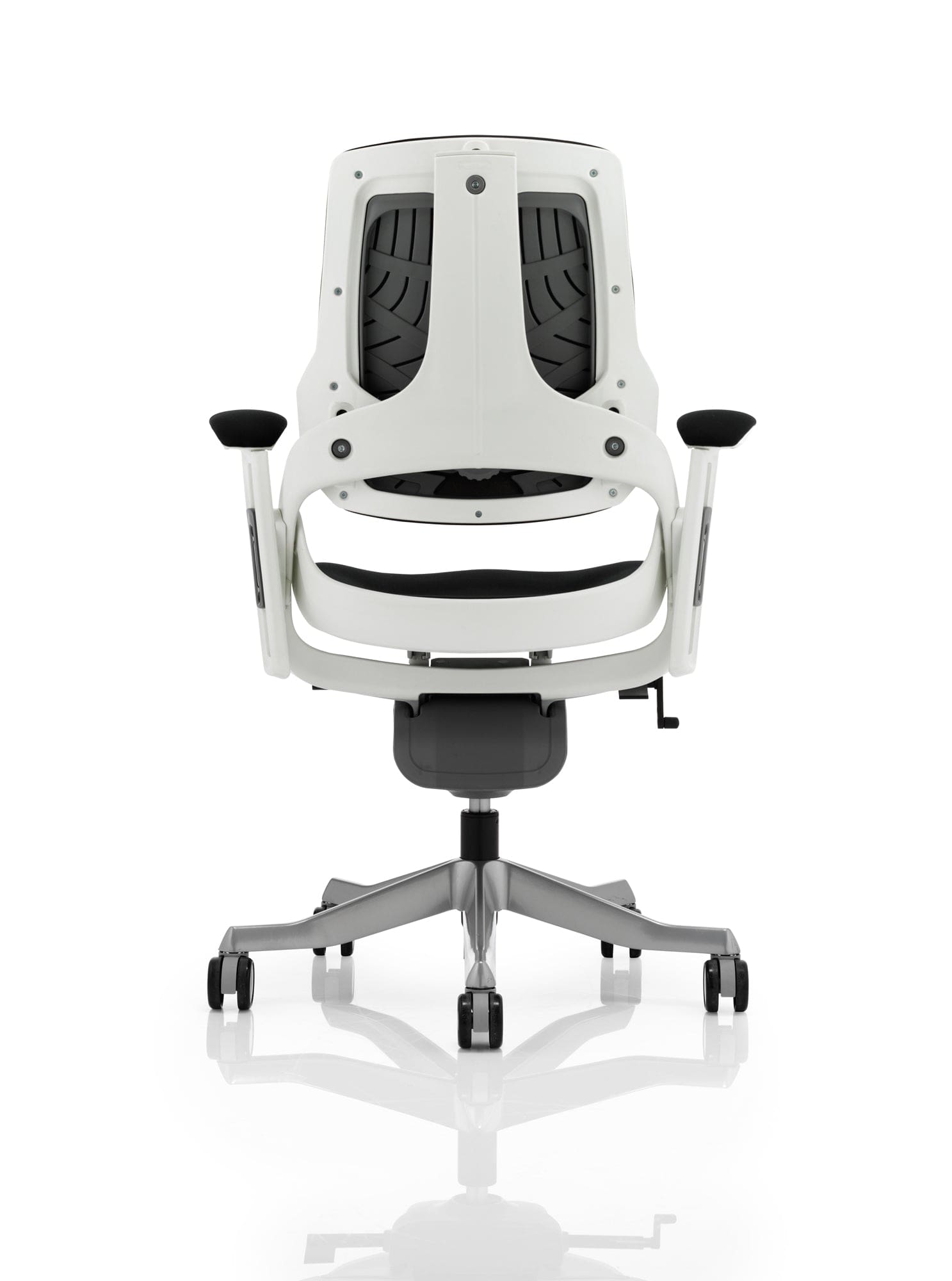 Zure High Back White Shell Executive Office Chair with Arms - Image 32