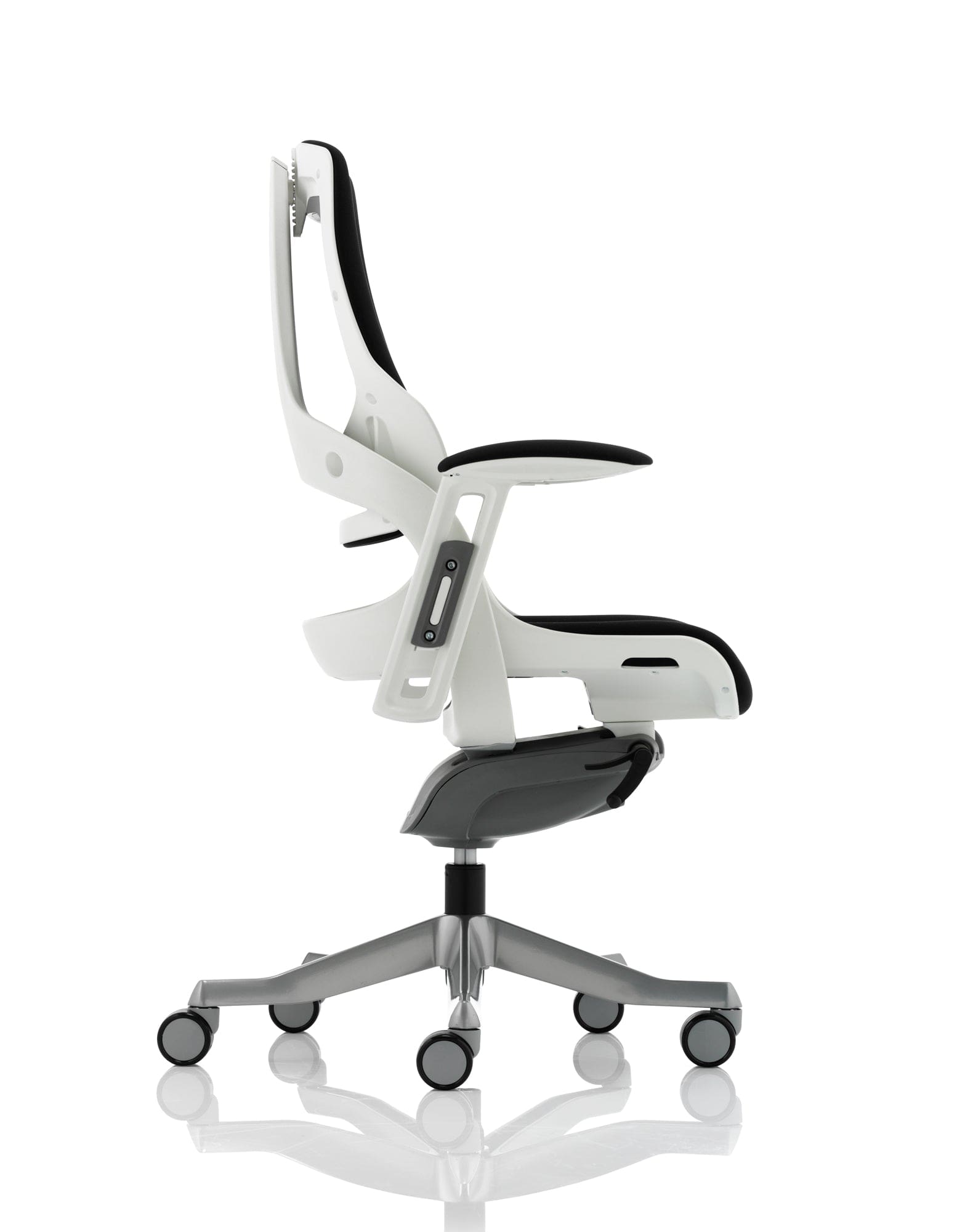 Zure High Back White Shell Executive Office Chair with Arms - Image 30