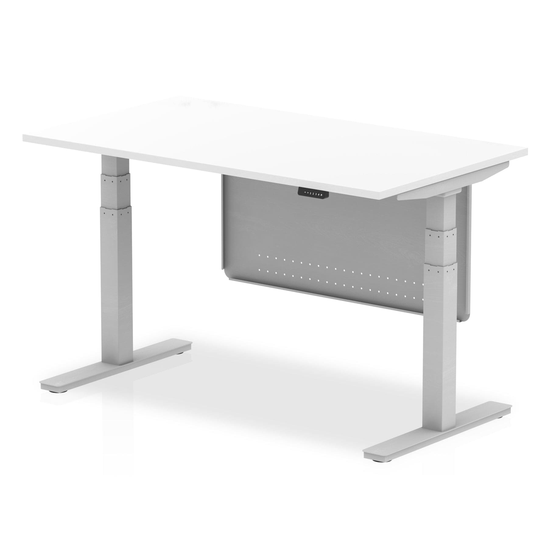 Air Height Adjustable Desk without Cable Ports with Steel Modesty Panel - Image 23