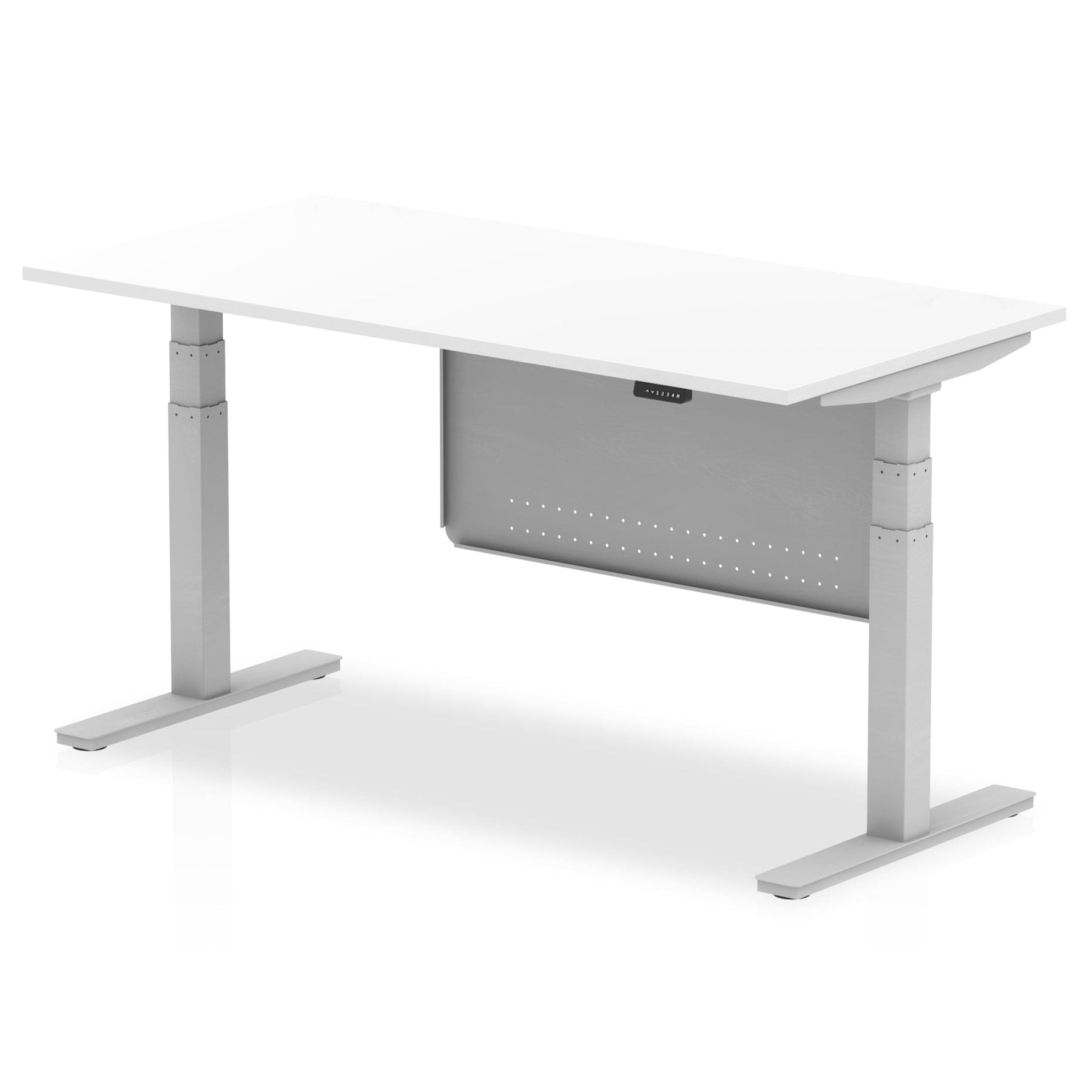Air Height Adjustable Desk without Cable Ports with Steel Modesty Panel - Image 24