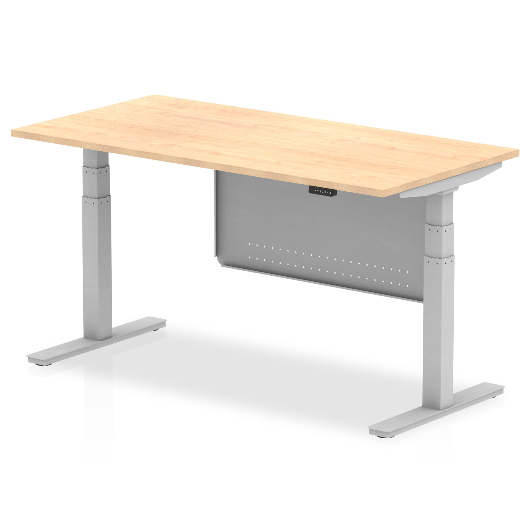 Air Height Adjustable Desk without Cable Ports with Steel Modesty Panel - Image 12