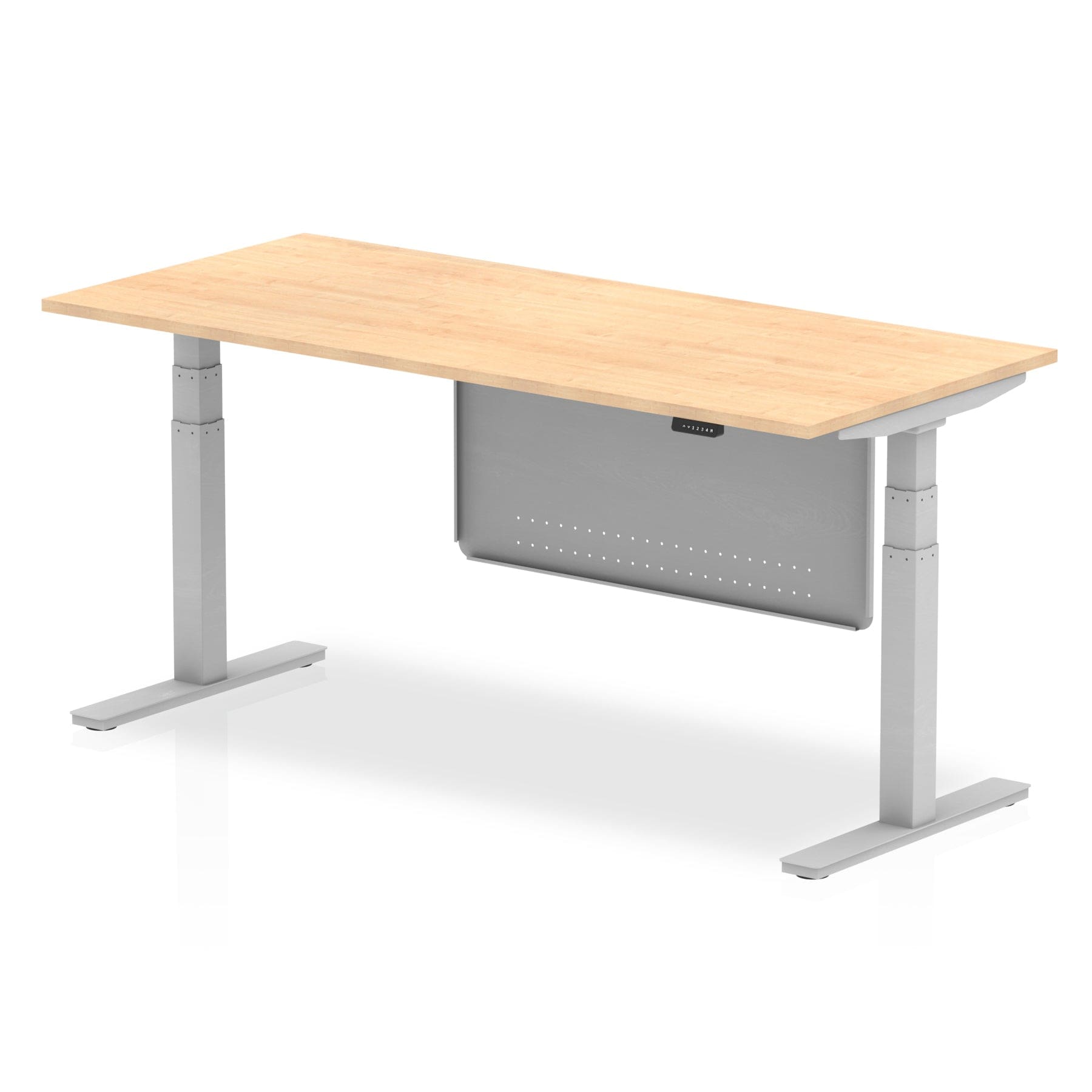 Air Height Adjustable Desk without Cable Ports with Steel Modesty Panel - Image 13