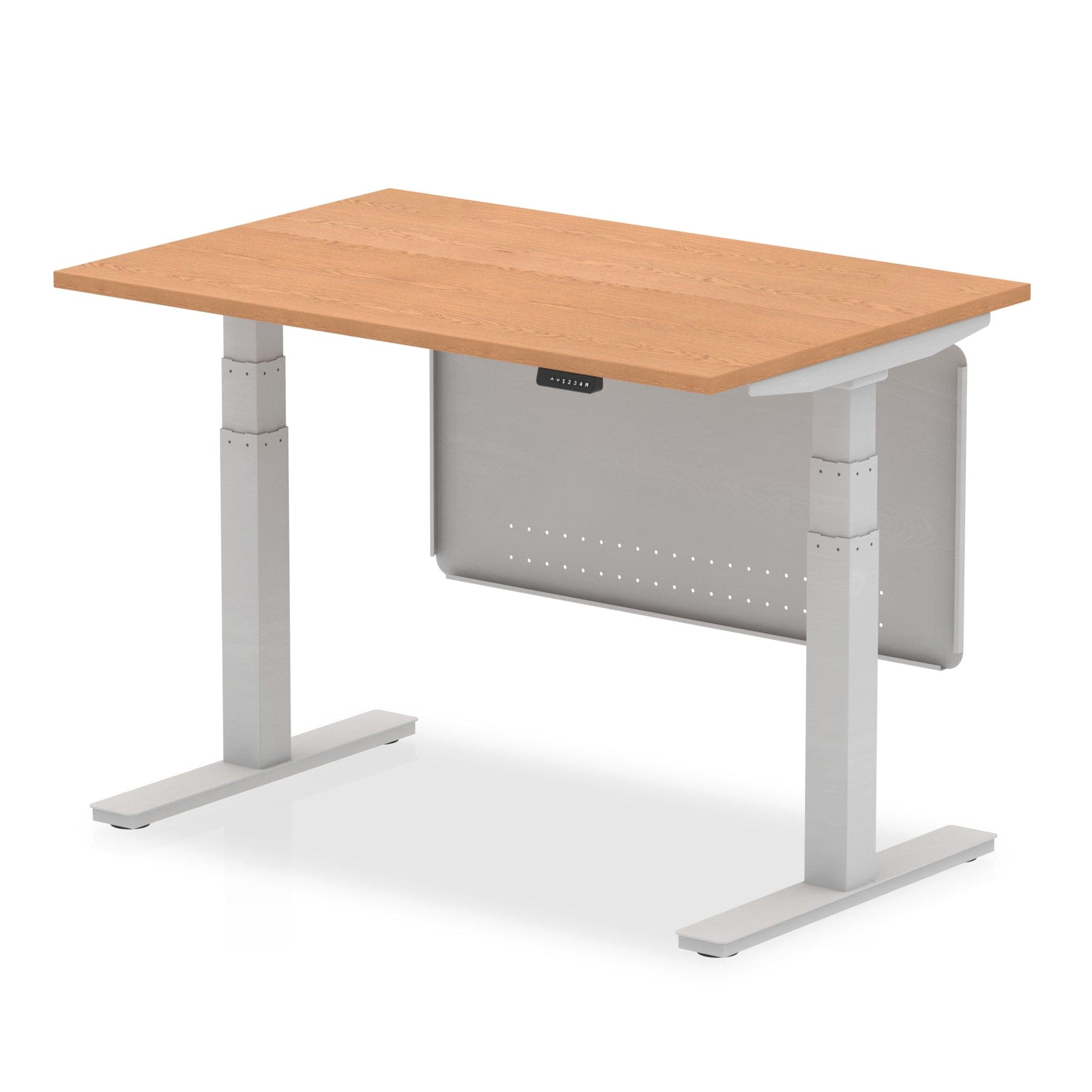 Air Height Adjustable Desk without Cable Ports with Steel Modesty Panel - Image 14