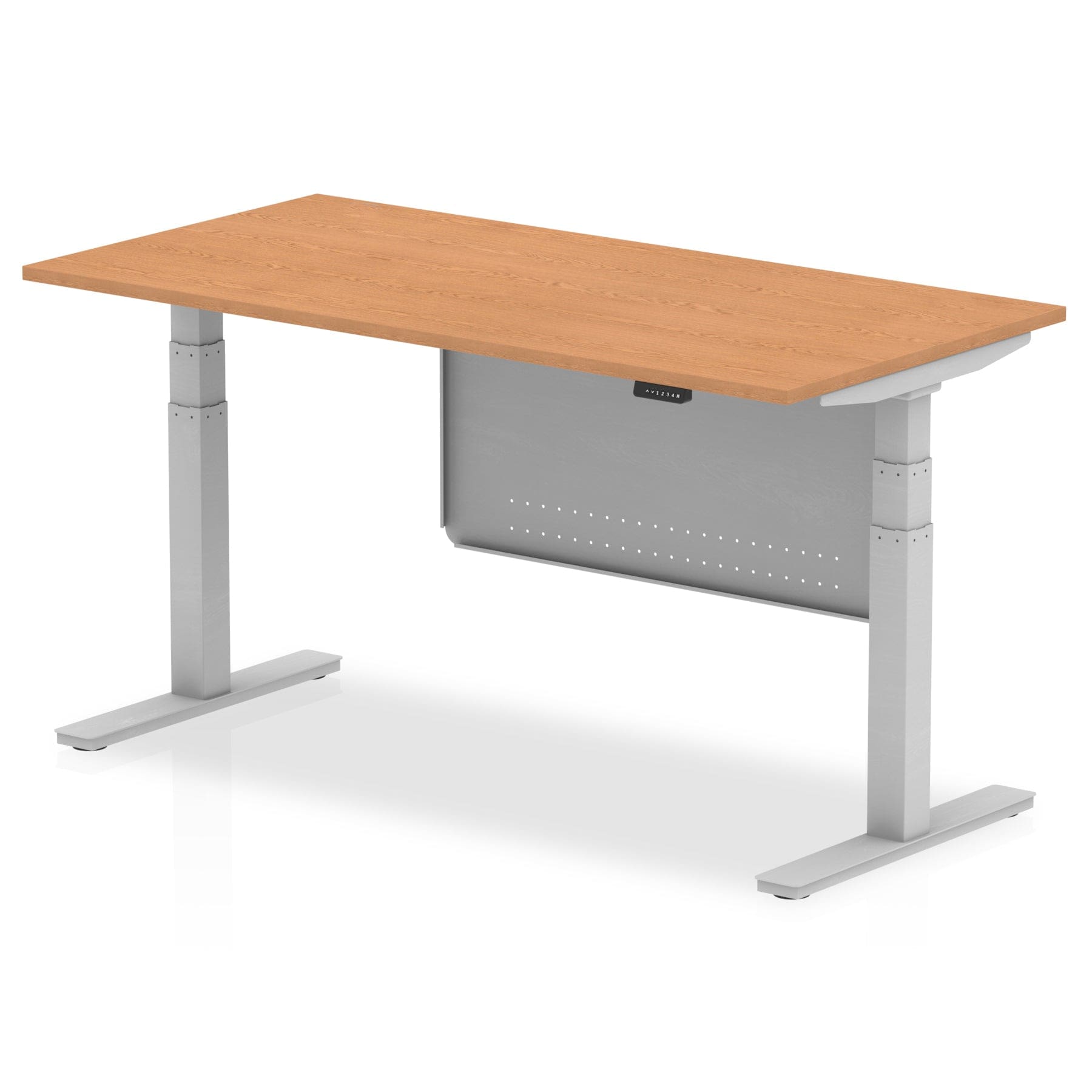 Air Height Adjustable Desk without Cable Ports with Steel Modesty Panel - Image 16