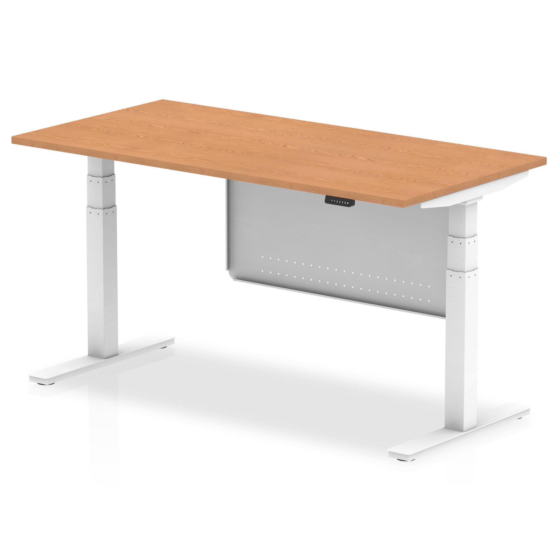 Air Height Adjustable Desk without Cable Ports with Steel Modesty Panel - Image 42