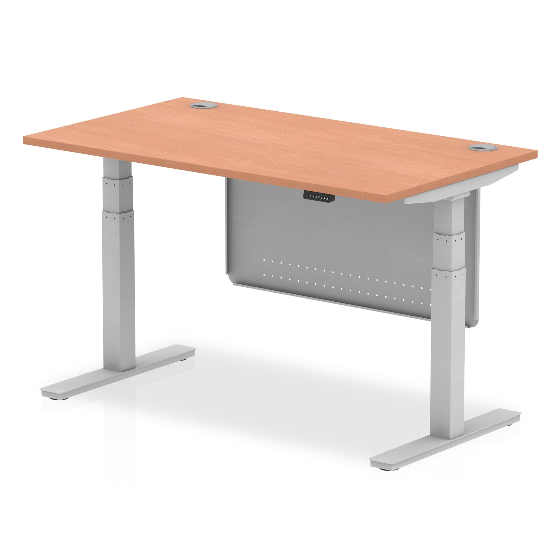 Air Height Adjustable Desk With Cable Ports With Steel Modesty Panel - Image 3