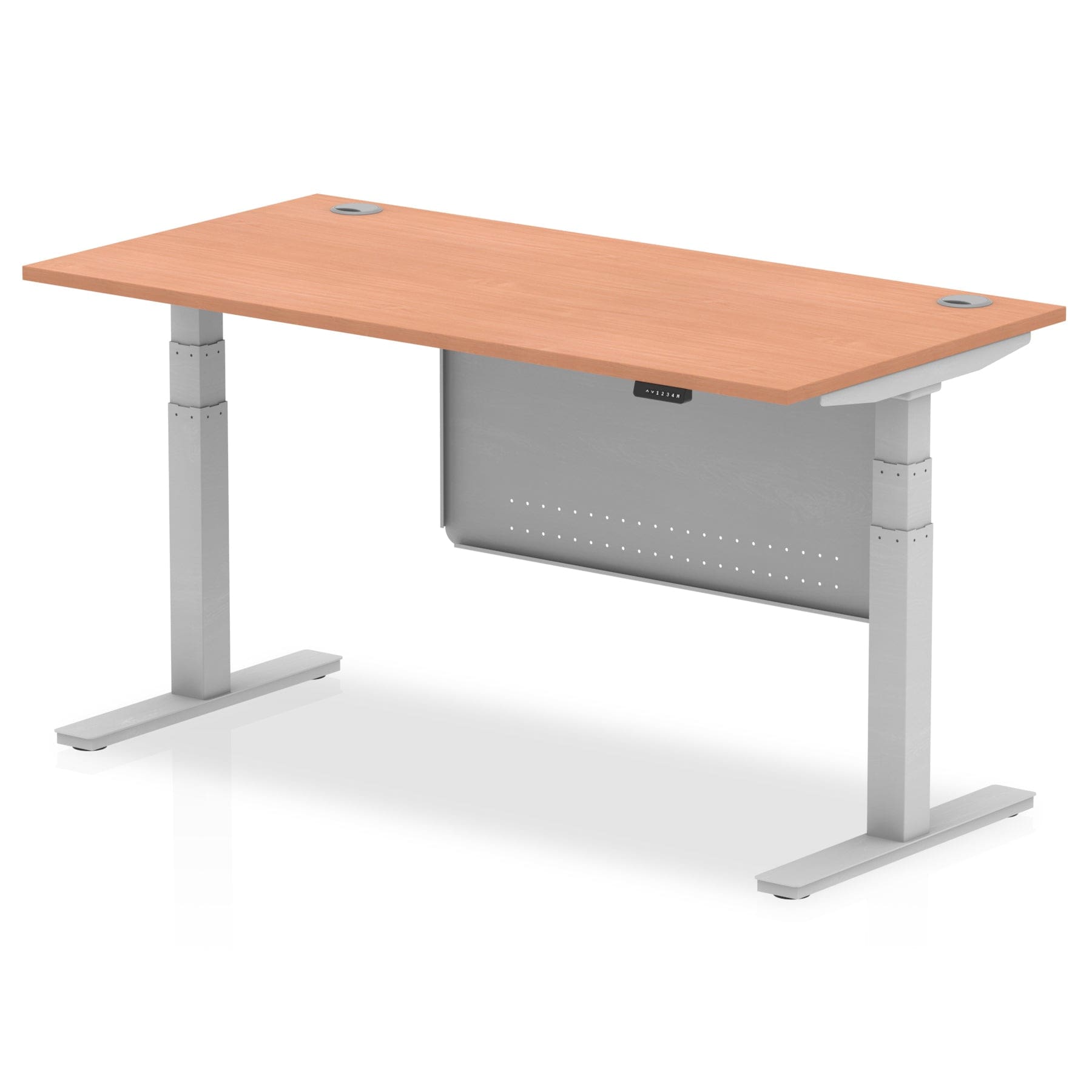 Air Height Adjustable Desk With Cable Ports With Steel Modesty Panel - Image 4