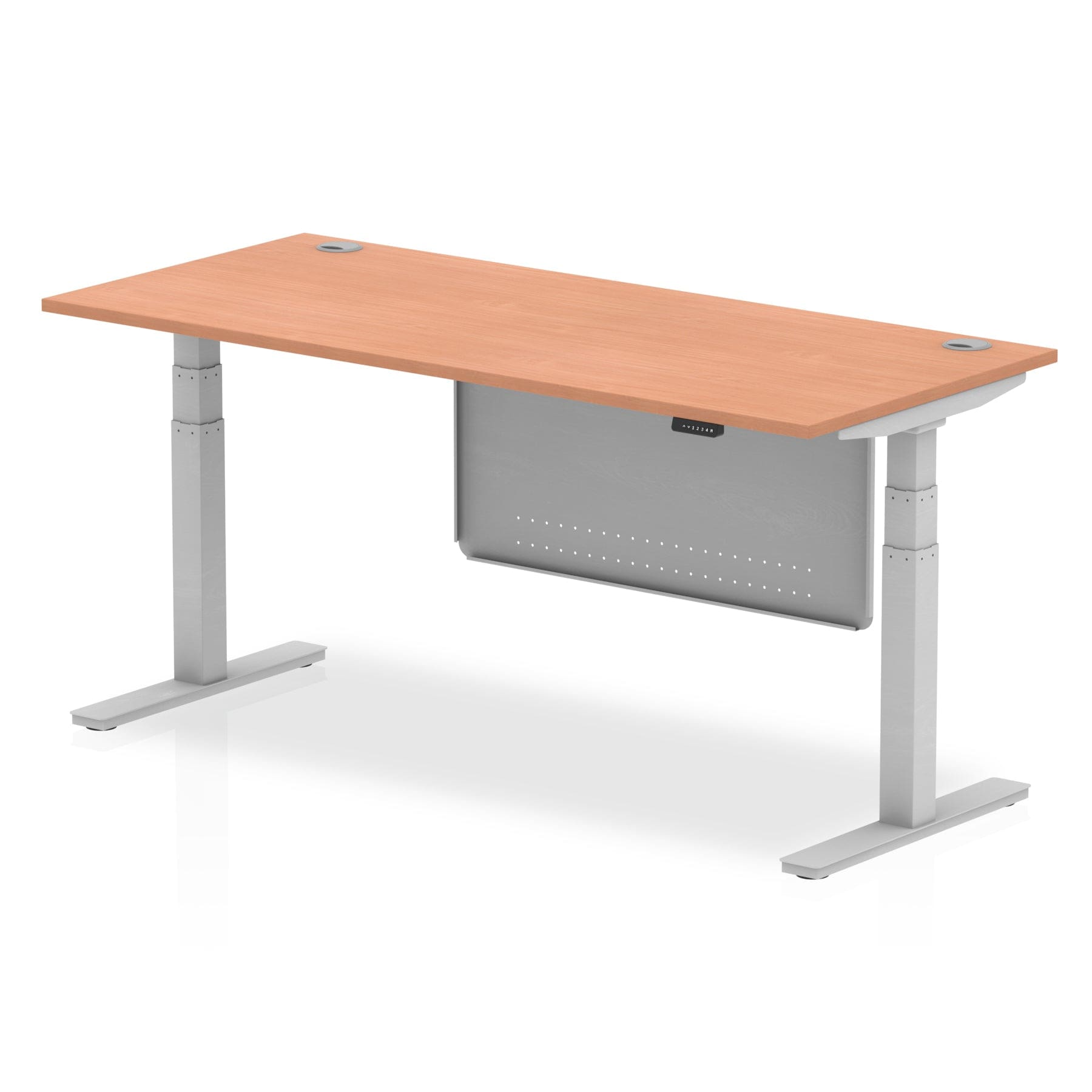 Air Height Adjustable Desk With Cable Ports With Steel Modesty Panel - Image 5