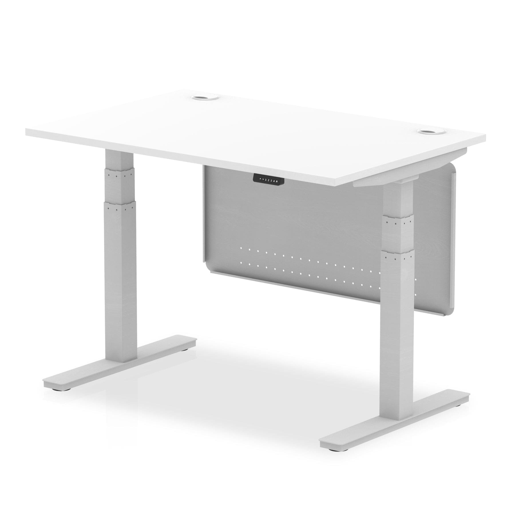 Air Height Adjustable Desk With Cable Ports With Steel Modesty Panel - Image 22