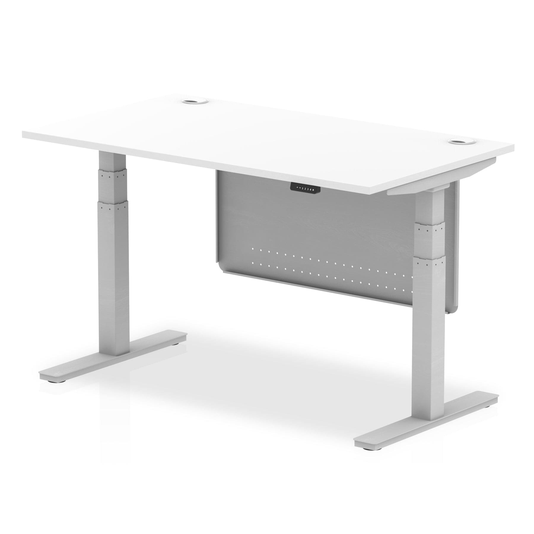 Air Height Adjustable Desk With Cable Ports With Steel Modesty Panel - Image 23