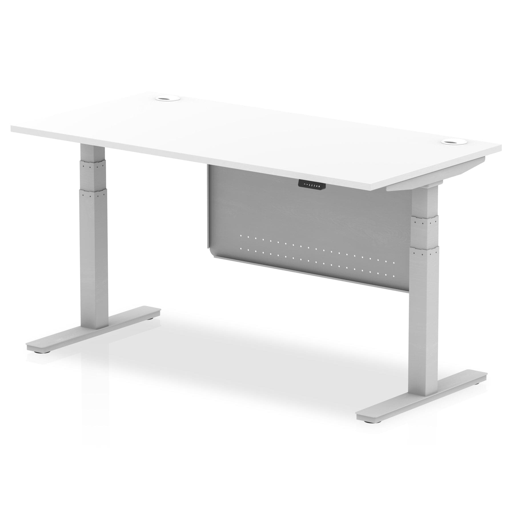Air Height Adjustable Desk With Cable Ports With Steel Modesty Panel - Image 24
