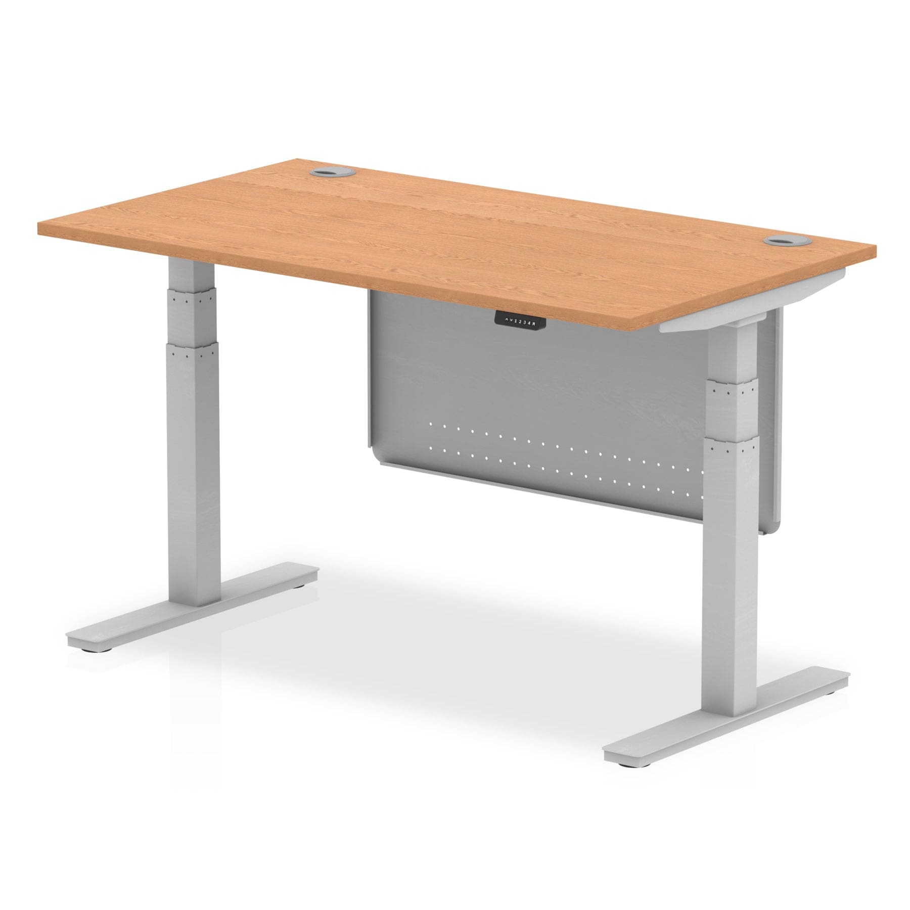 Air Height Adjustable Desk With Cable Ports With Steel Modesty Panel - Image 15