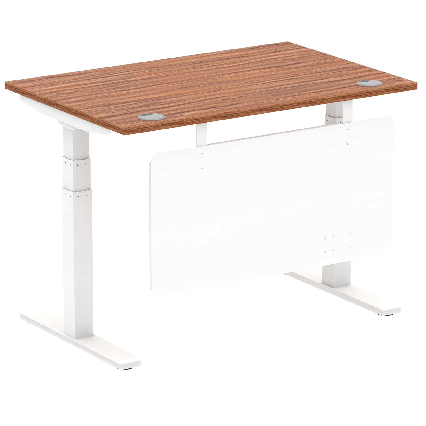 Air Height Adjustable Desk without Cable Ports with Steel Modesty Panel - Image 45