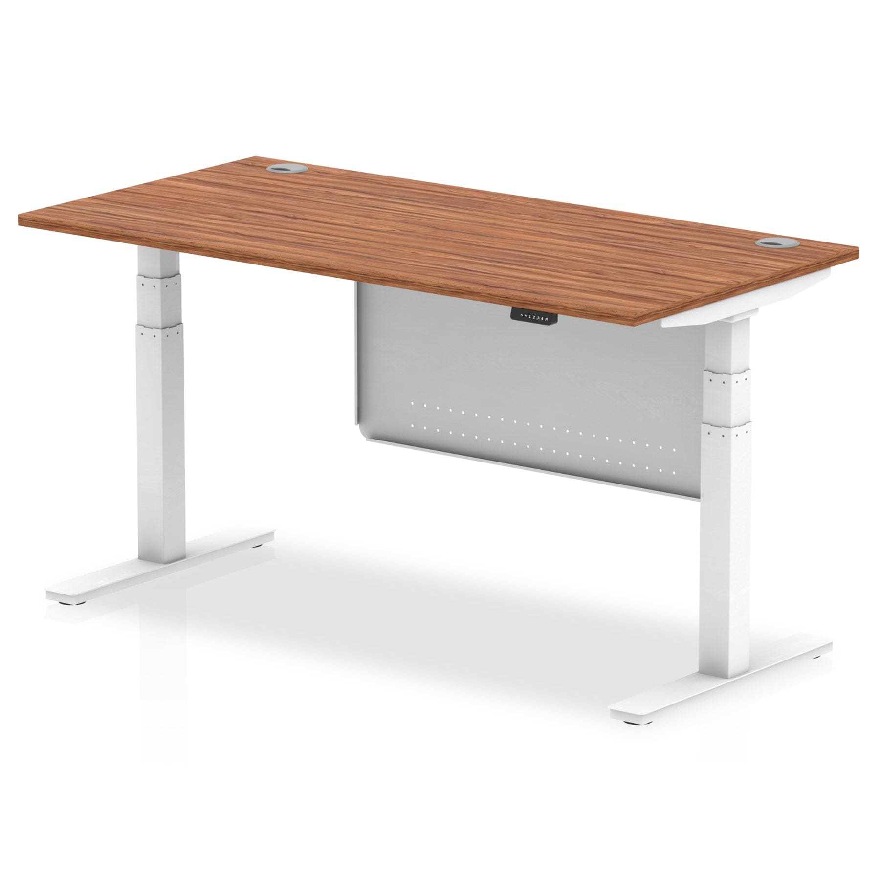 Air Height Adjustable Desk With Cable Ports With Steel Modesty Panel - Image 44