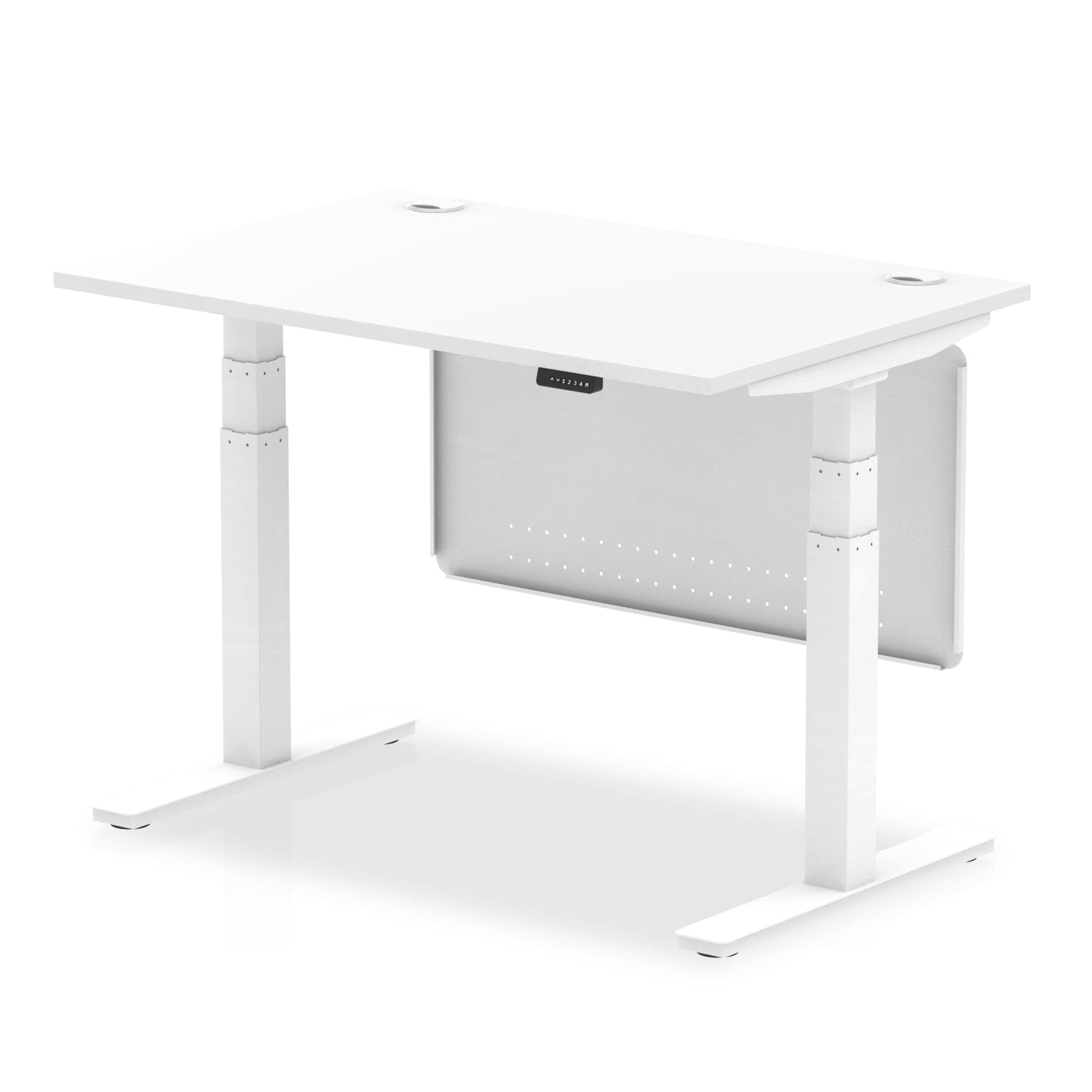Air Height Adjustable Desk With Cable Ports With Steel Modesty Panel - Image 46