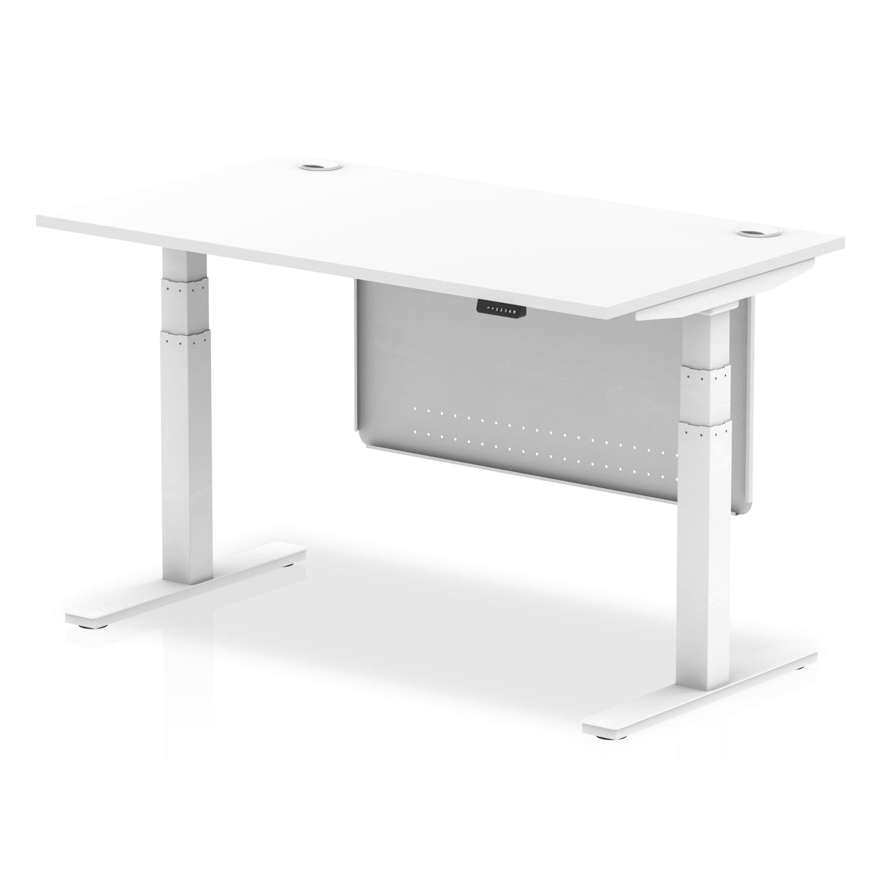 Air Height Adjustable Desk without Cable Ports with Steel Modesty Panel - Image 50
