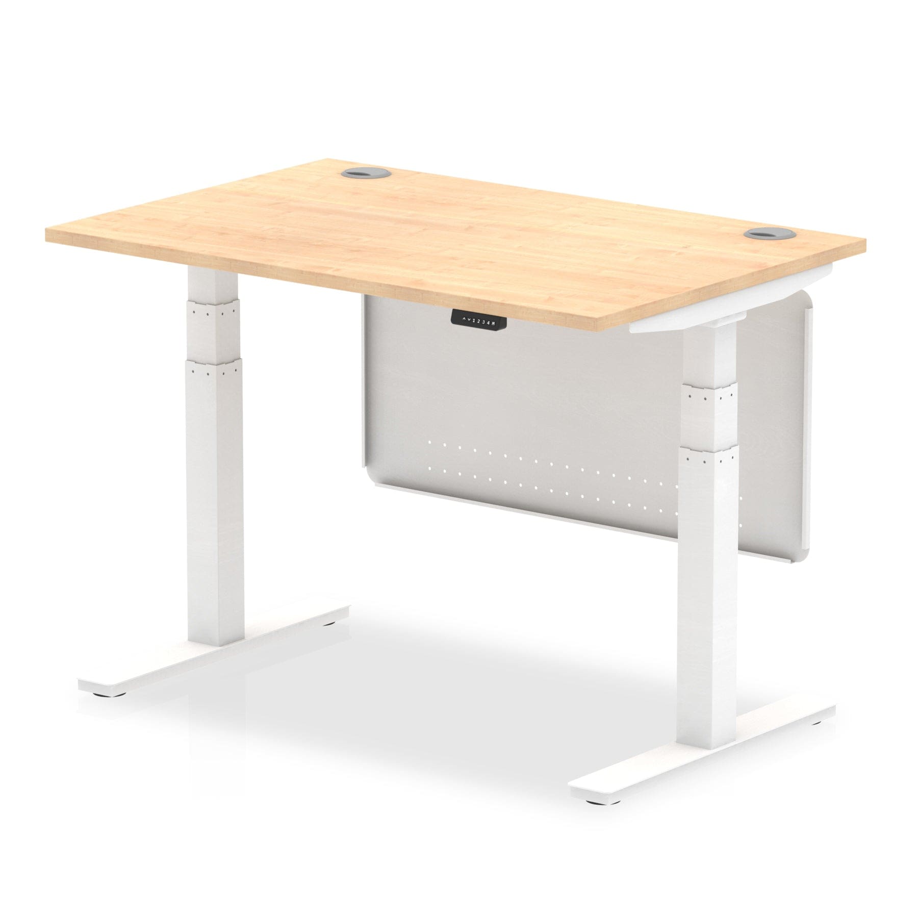 Air Height Adjustable Desk With Cable Ports With Steel Modesty Panel - Image 34