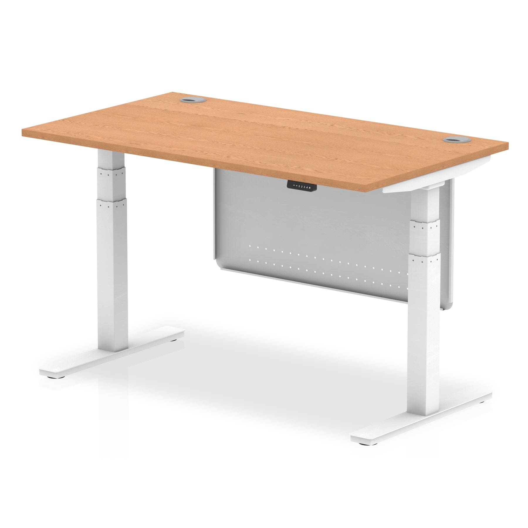 Air Height Adjustable Desk without Cable Ports with Steel Modesty Panel - Image 41
