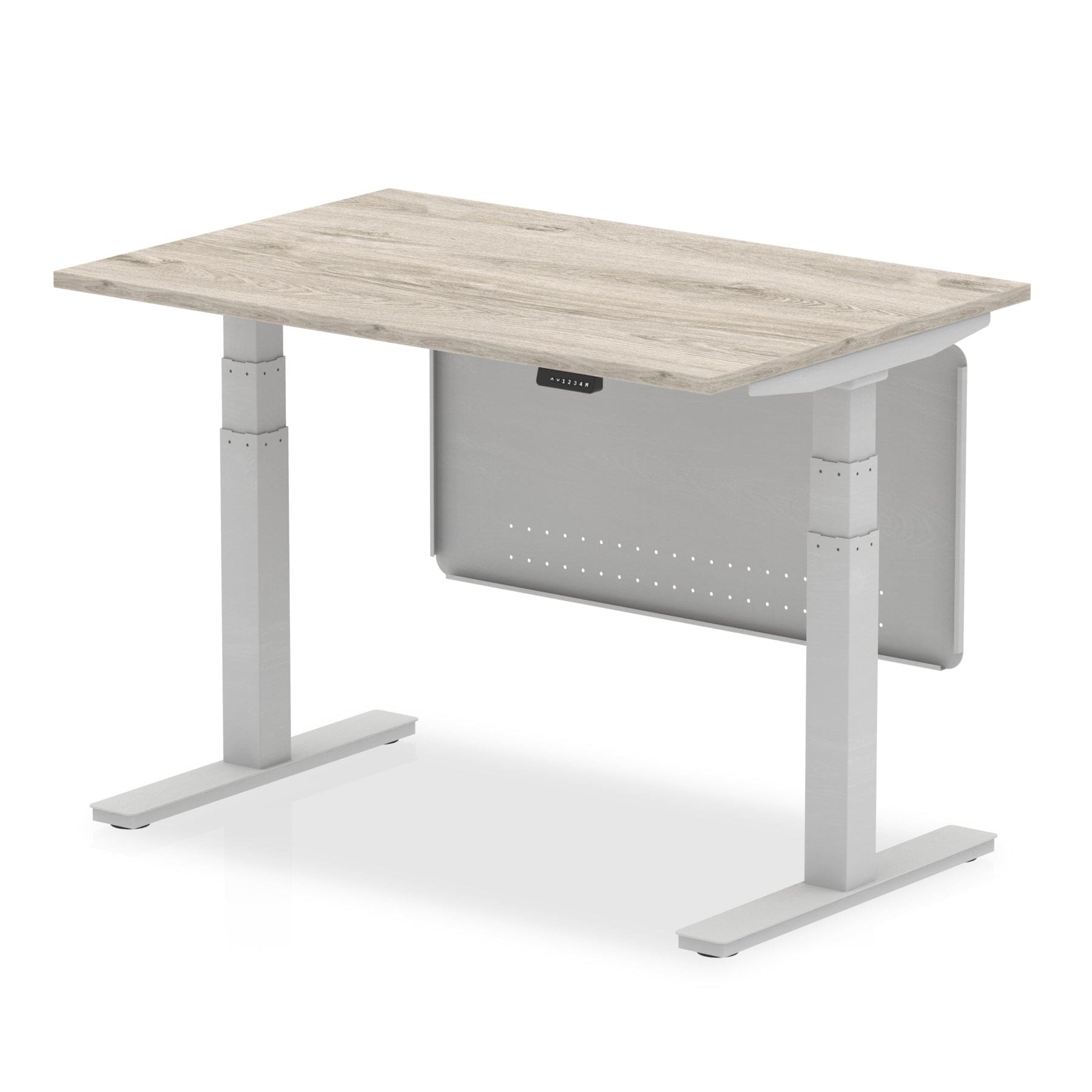 Air Height Adjustable Desk without Cable Ports with Steel Modesty Panel - Image 6