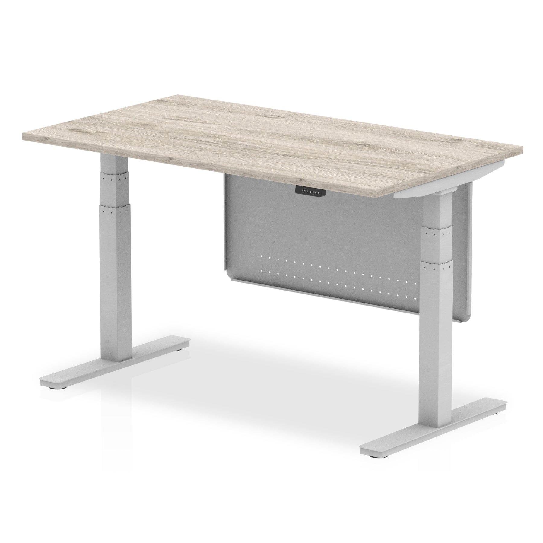 Air Height Adjustable Desk without Cable Ports with Steel Modesty Panel - Image 7