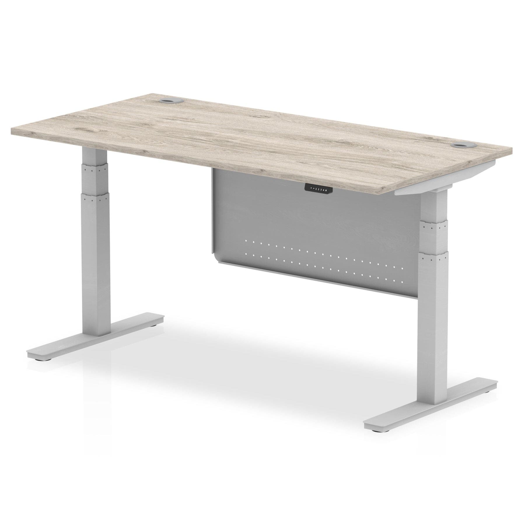 Air Height Adjustable Desk With Cable Ports With Steel Modesty Panel - Image 8