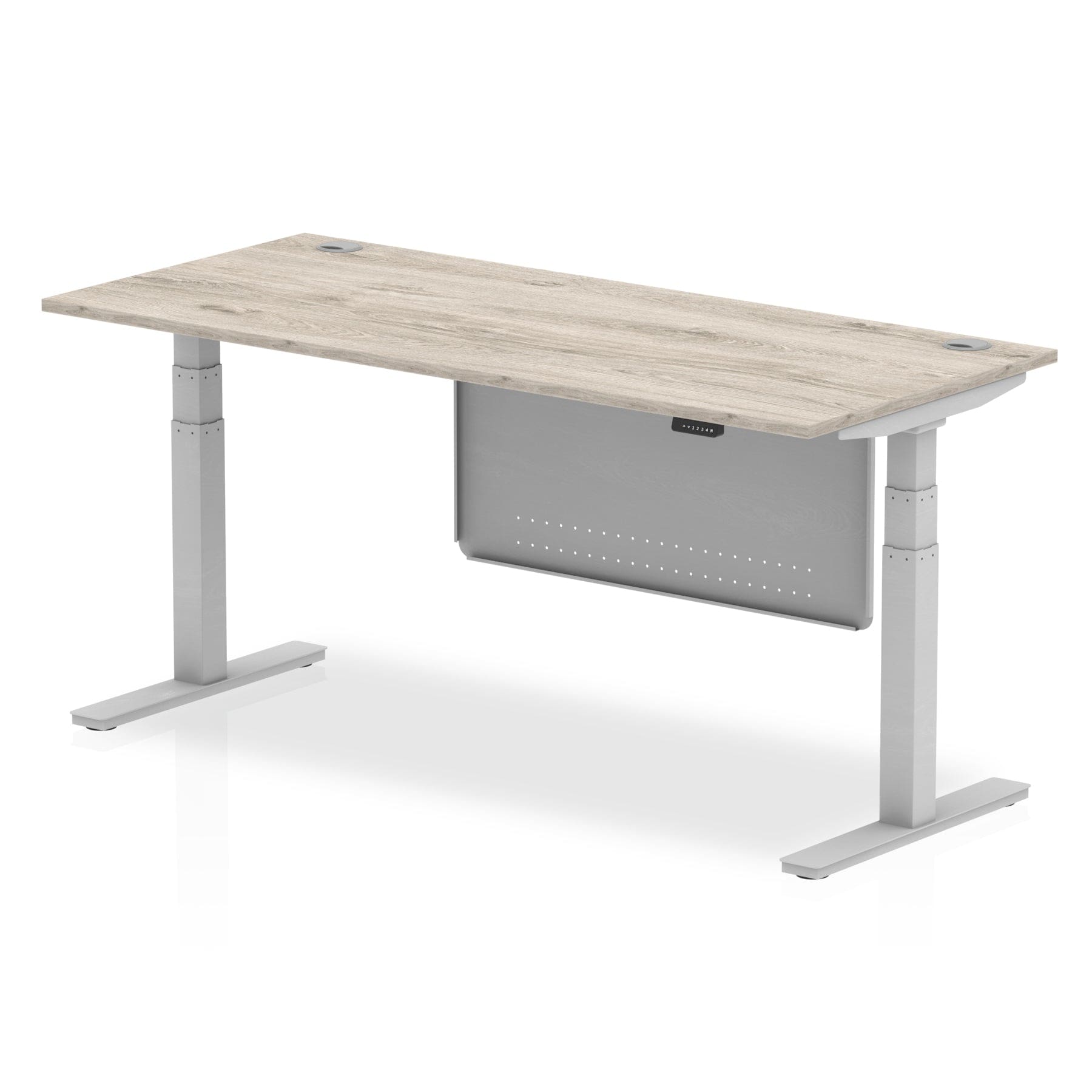 Air Height Adjustable Desk With Cable Ports With Steel Modesty Panel - Image 9