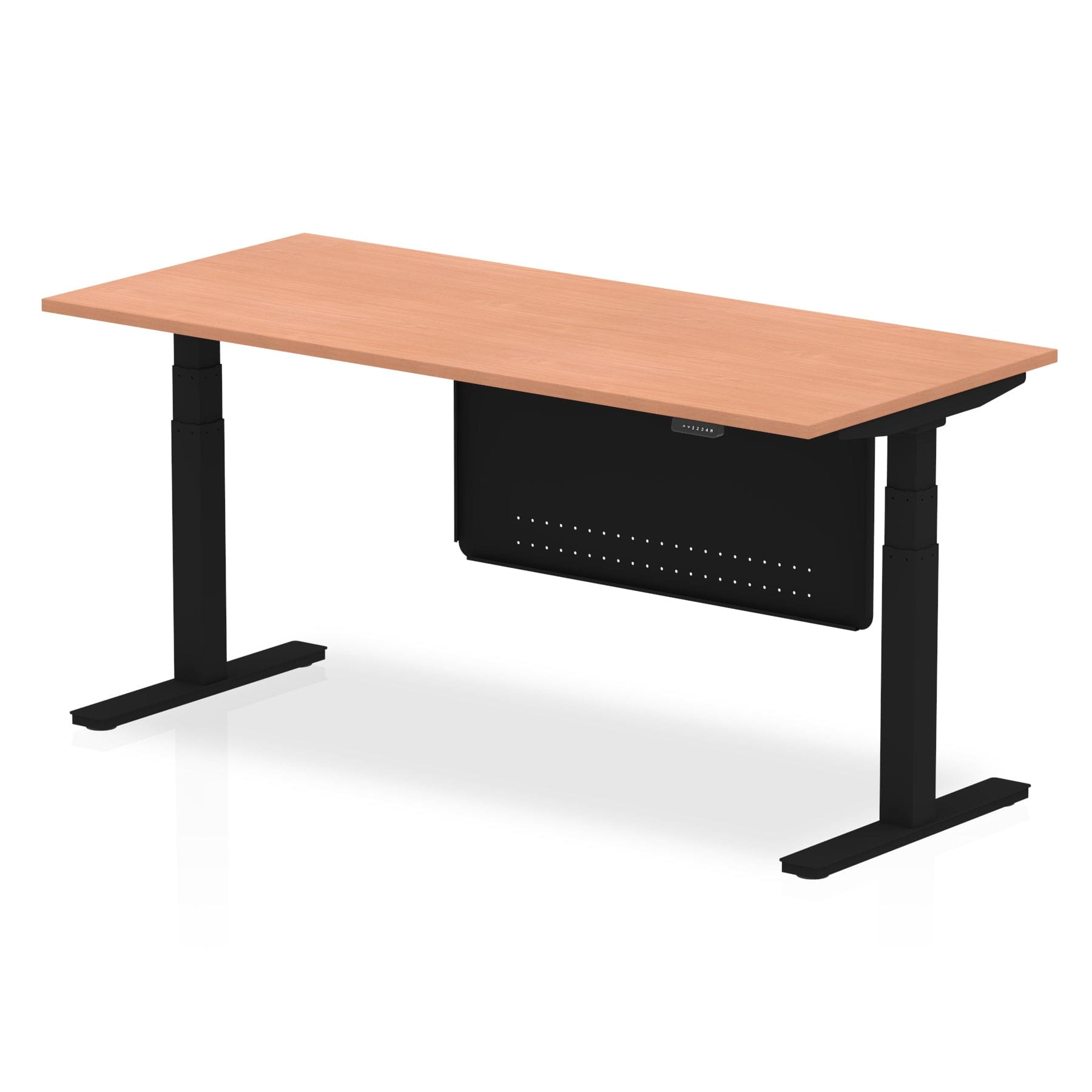 Air Height Adjustable Desk without Cable Ports with Steel Modesty Panel - Image 55