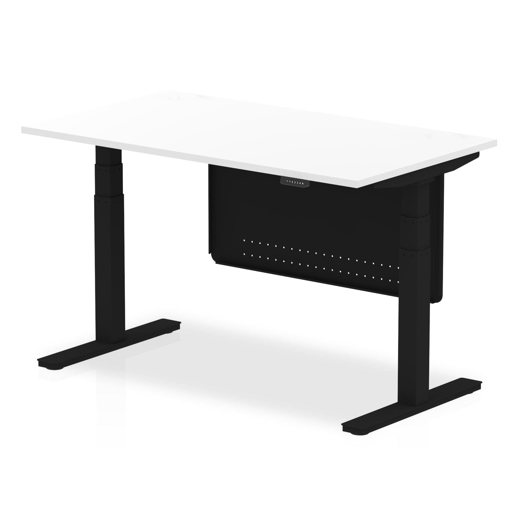 Air Height Adjustable Desk without Cable Ports with Steel Modesty Panel - Image 73