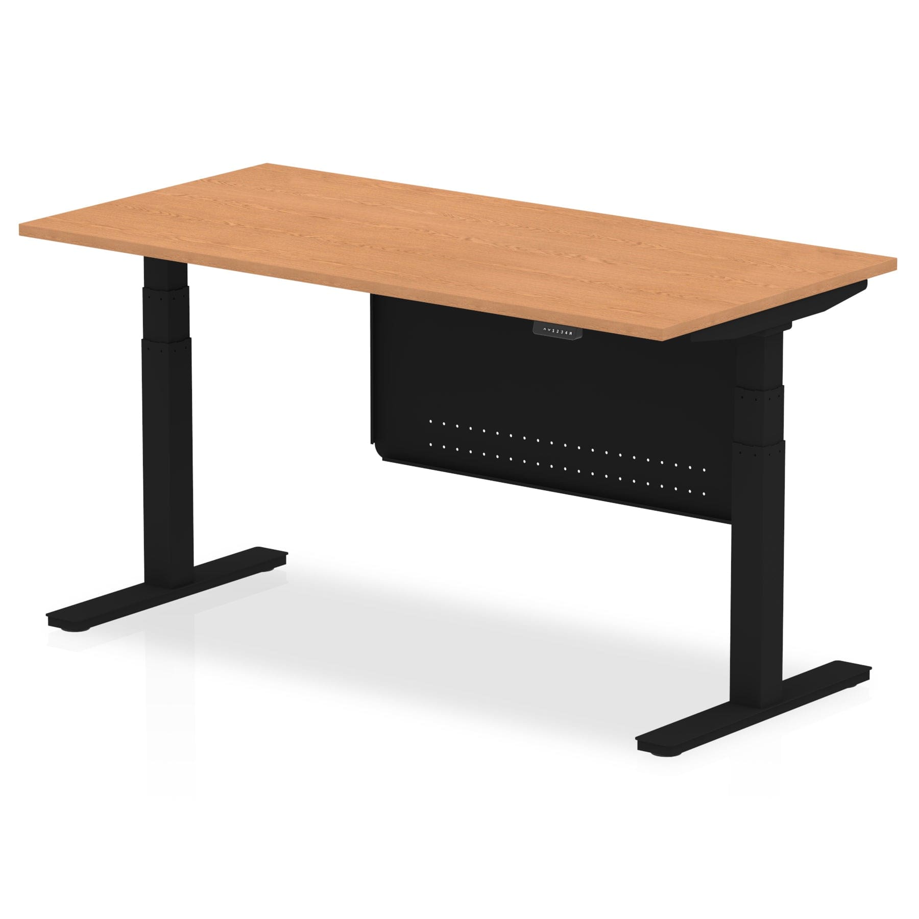 Air Height Adjustable Desk without Cable Ports with Steel Modesty Panel - Image 66